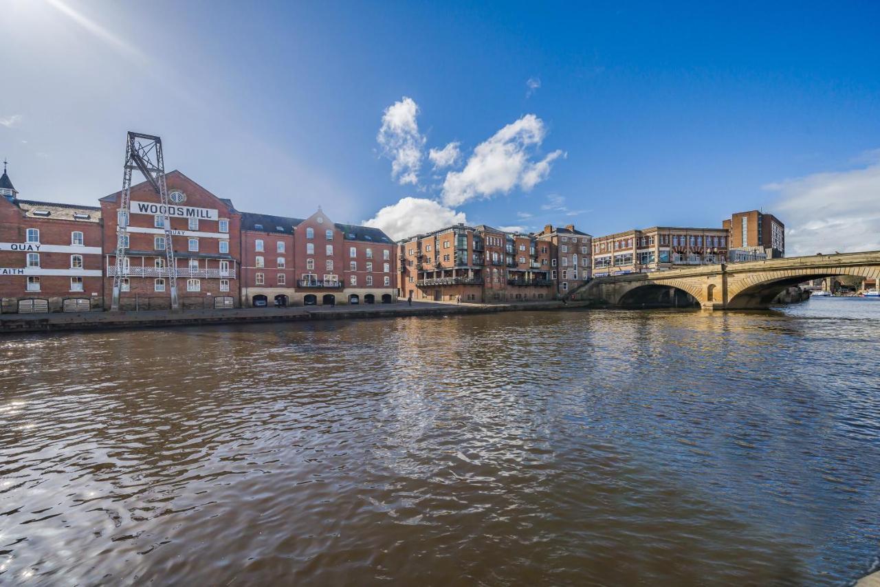 Woodsmill Quay Riverside Apartment - Heart Of York Ngoại thất bức ảnh