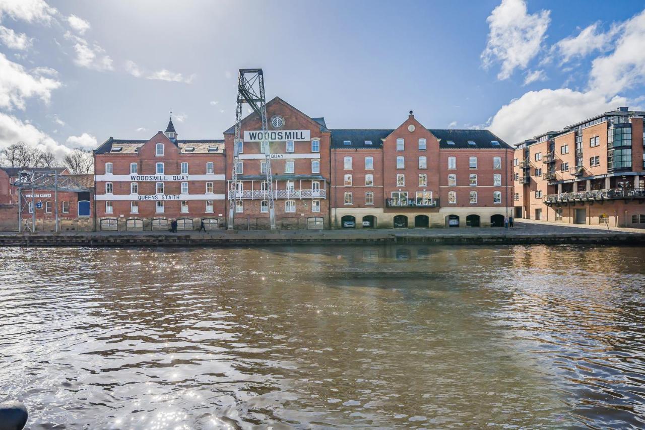 Woodsmill Quay Riverside Apartment - Heart Of York Ngoại thất bức ảnh